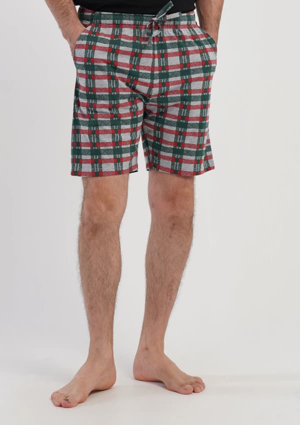 Vienetta herrbyxor L bomullsshorts med fickor för sovande