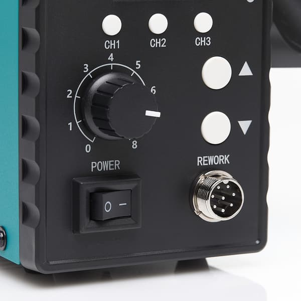 Techrebal 858D Loddestation + PCB-holder + RF800