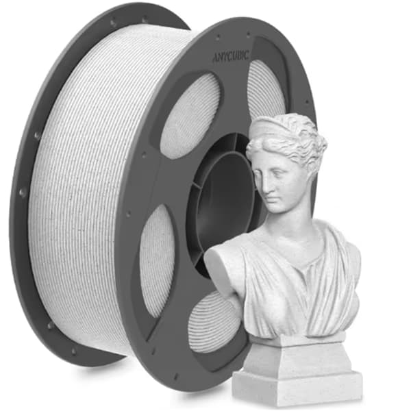 Anycubic PLA Marmor Vitt filament 1kg