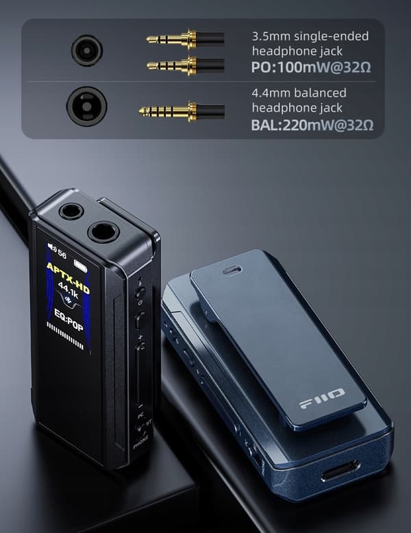 FiiO BTR13 Bärbar DAC Bluetooth Hörlursförstärkare LDAC APTX Hi-Res