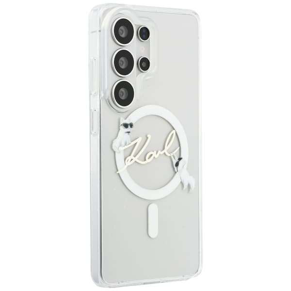 Karl Lagerfeld IML KC ScriptMagSafe-etui til Samsung Galaxy S26 Ultra Clear