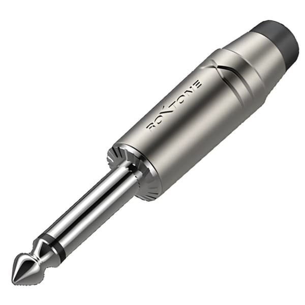 Jackstik 6.3mm mono Roxtone RJ2PP-BK-NN