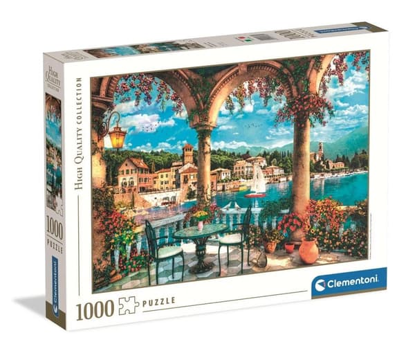 Puzzle 1000 HQ Parvekenäkymä Como-järvelle