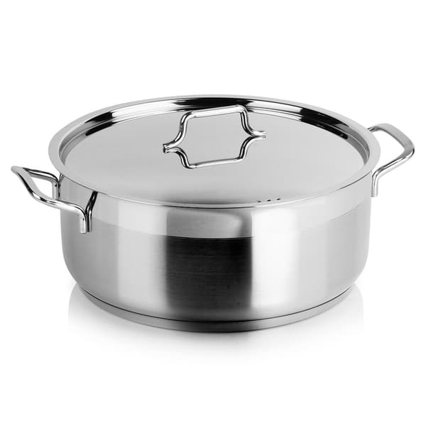 ROSTFRITT STÅLLOCK INDUKTIONSGASKOKNING 28 CM 7 L