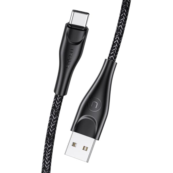 USAMS Flettet Kabel U41 USB-A til USB-C 1m 2A Sort