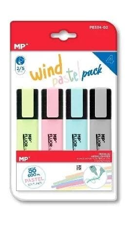 Pastel overstregningstuscher 4 stk.