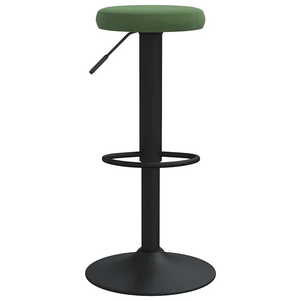 vidaXL Barstolar, set om 2, mörkgrön, klädd i sammet