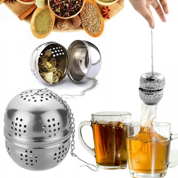 TG56306 ÖRTTE-INFUSER I STÅL MED KULA
