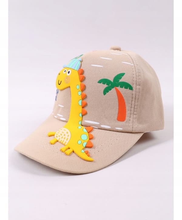 DINOSAUR 3D BASEBALLCAP BEIGE YO! 50/54 £031o