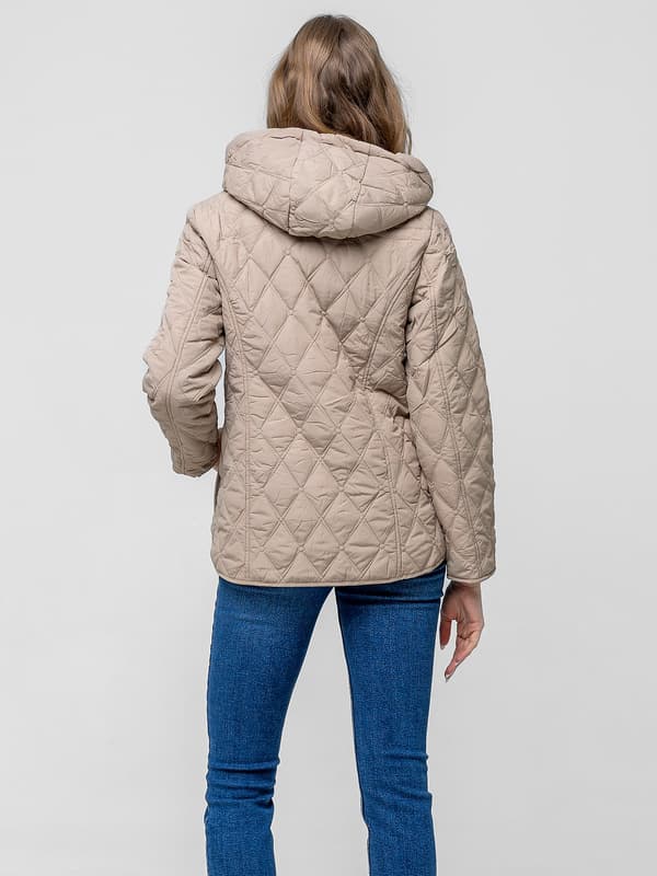 DAME-OVERGANGSJAKKE MED DIAMANTQUILTERING