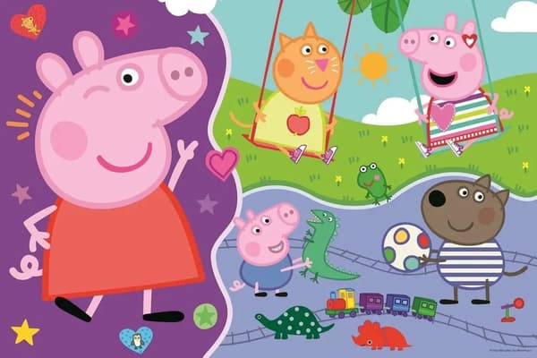 PUSLESPIL 15 KÆMPE MØD DEN GLADE PEPPA GRIS 42003