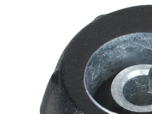 Fiat 500 2007- gearknap krom og sort 5 gear