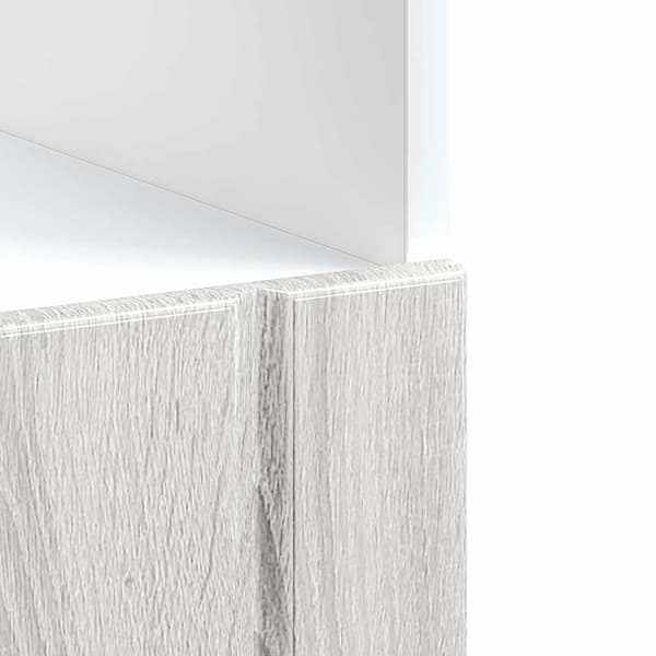 vidaXL Ugnsskåp "Lucca" Sonoma grå limträ