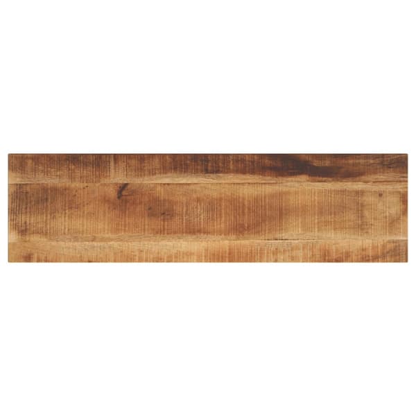 vidaXL bordplade 110x40x3,8 cm rektangulær ru mangotræ
