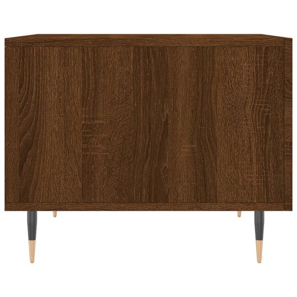vidaXL sofabord brunt egetræ 50x50x40 cm