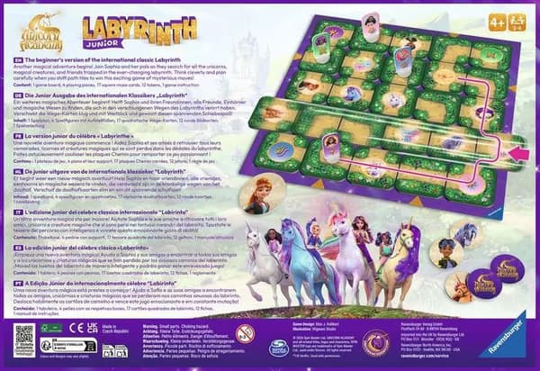 Ravensburger Labyrinth Junior Unicorn Academy brætspil 252138