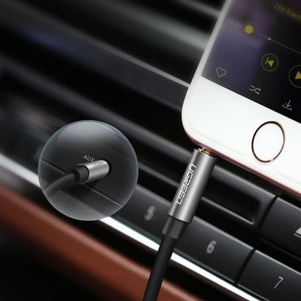 AUX mini jack lydkabel 3,5 mm 3m - sort