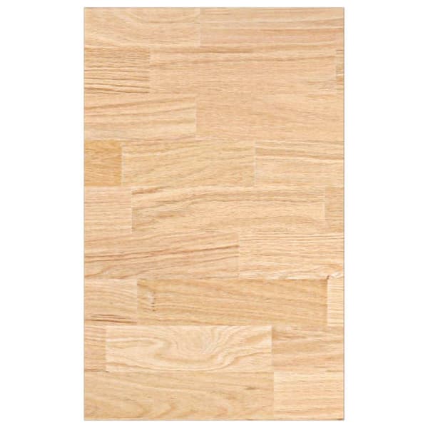 vidaXL køkkenbordplade, 40x63,5x2,7 cm, rektangulær, massivt egetræ