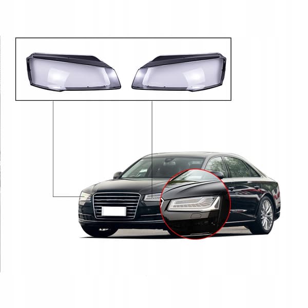 Venstre forlygteglas Audi A8 S8 D4 4H efter facelift (2013 - 2017)