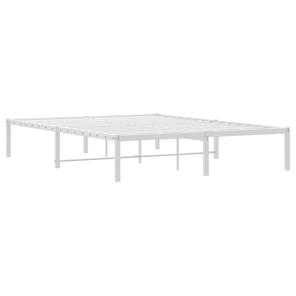 vidaXL metalsengestel hvid 140x200 cm