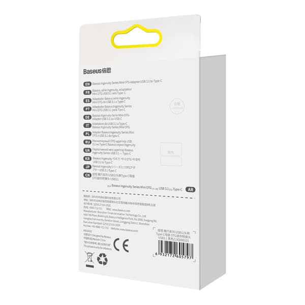 Ingenuity-sarjan USB 3.1 OTG - USB-C -sovitin - musta