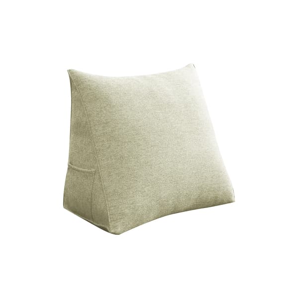 Triangulär läskudde - Vit Triangulär läskudde - Vit 140 cm