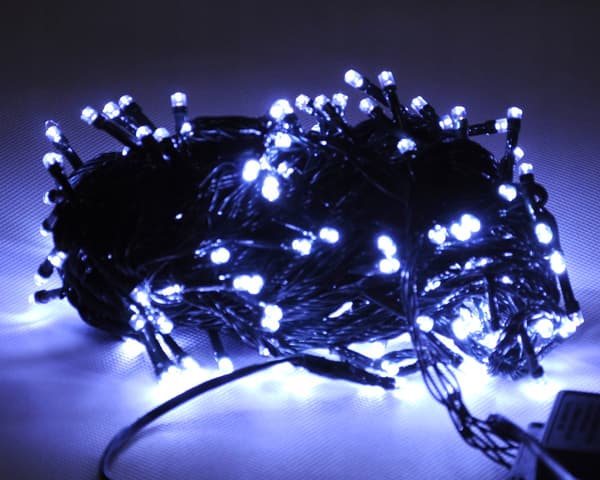 500LED julgransbelysning utomhus, kallvit