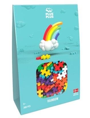 Plus Plus Rainbow-klossar i ett 300-bitarspaket