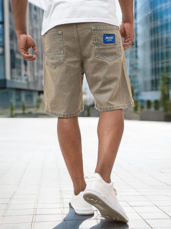 MyStars Blå Basic Herr Bruna Jeansshorts 31