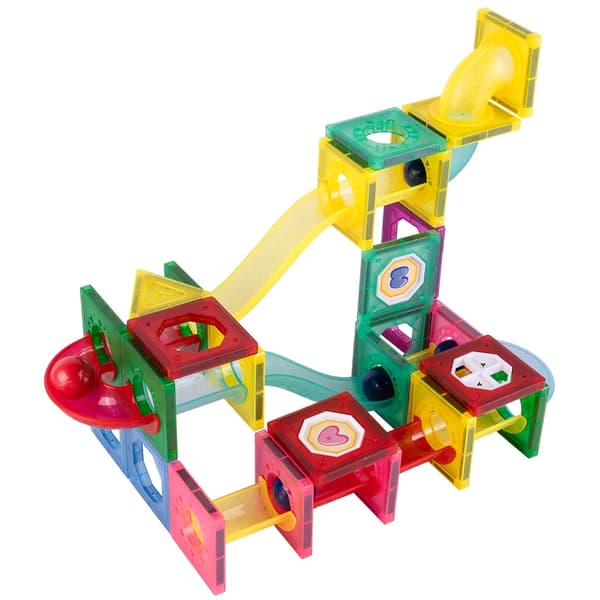 Magnetiska byggklossar 3D-lysande spår
