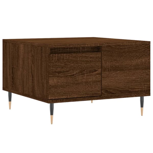 vidaXL sofabord brunt egetræ 55x55x36,5 cm