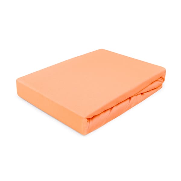 Stræklagen 140x200 elastisk JERSEY 100% BOMULD orange