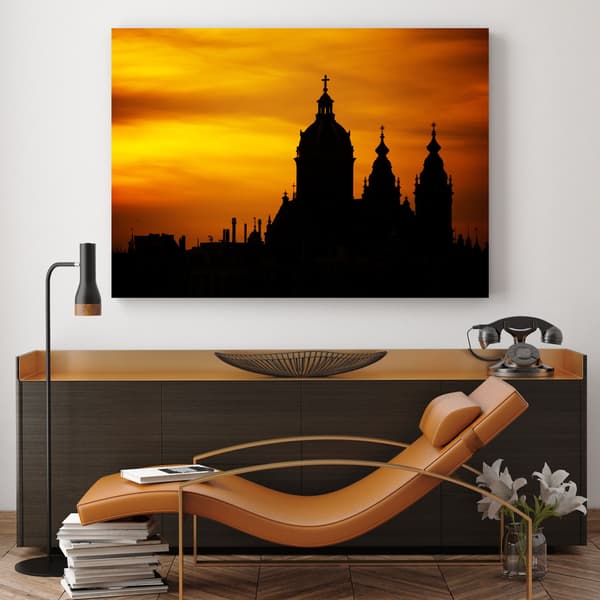 Kangaskuva Arkkitehtuuri Rooma Auringonlasku 60X40 cm