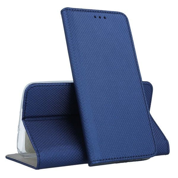 Etui til Apple iPhone 11 Pro max SMART MAGNET BOOK LUKKET MARINEBLÅ + Glas