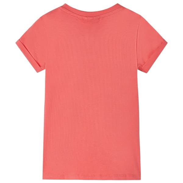 Barn-T-shirt, korall, 104