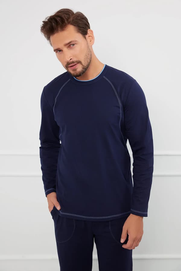 Salomon herr långärmad pyjamas, långbyxor S