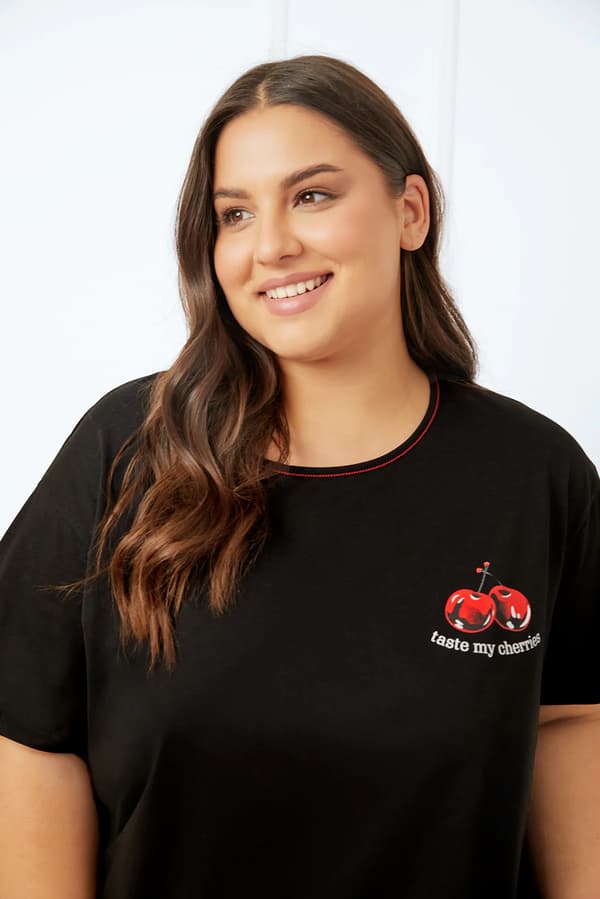 Dame pyjamas med korte ærmer, korte bukser Cherry M