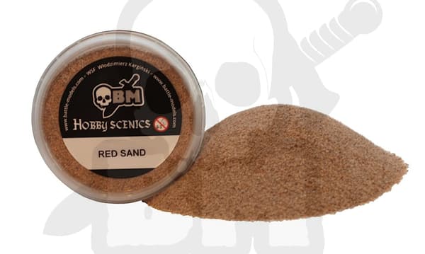 BMPO06 Strö 155 ml Röd Sand 0,4-1,4 mm