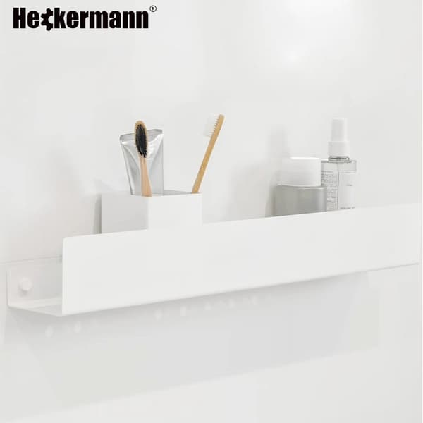 Heckermann vit badrumshylla 40 cm