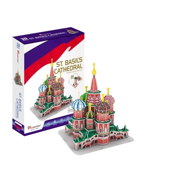 3D-puslespil med St. Basil's Cathedral