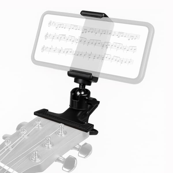 MusicMate MM-AG40 Flikmonterad Smartphone Gitarrhållare
