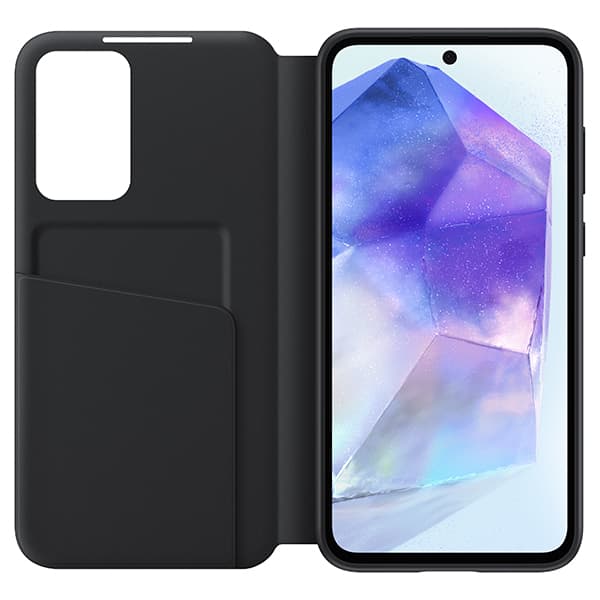 Samsung Smart View Pung-etui til Galaxy A55 5G Sort