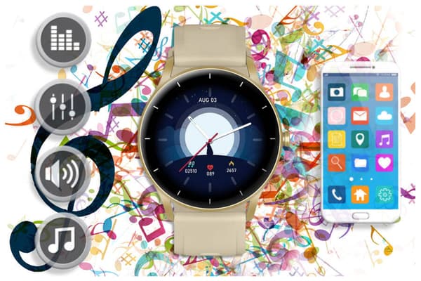 Smartklocka unisex GRAVITY GT2-4 - Bluetooth-samtal, egna skivor (sg019d)