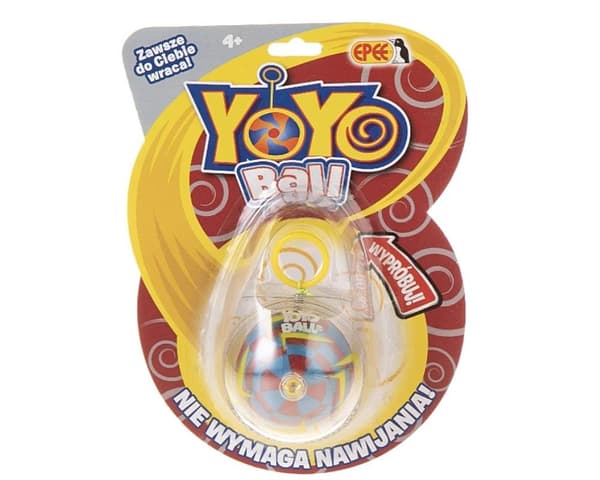 Yoyo-bold med gule pile
