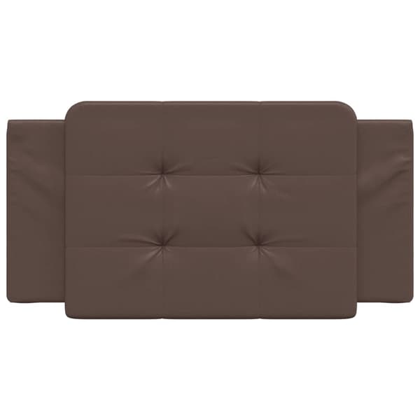 vidaXL hovedgærdehynde, brun, 100 cm, kunstlæder