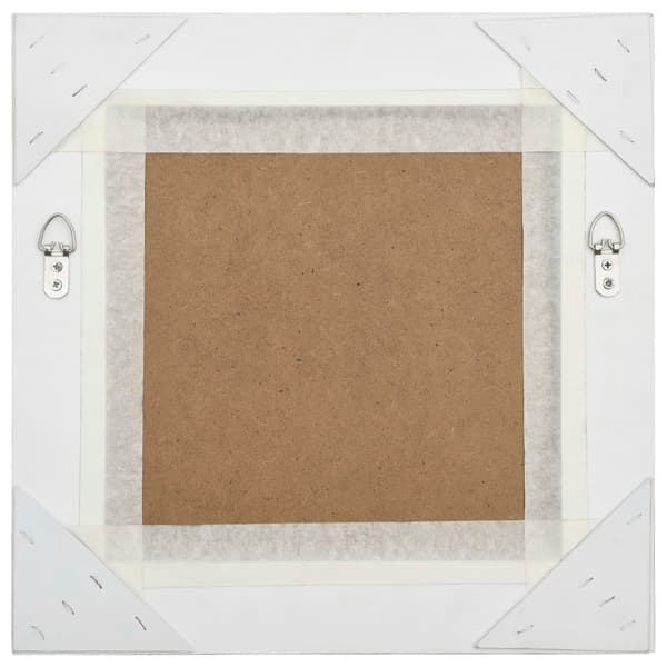 vidaXL Barock väggspegel 40x40 cm silver