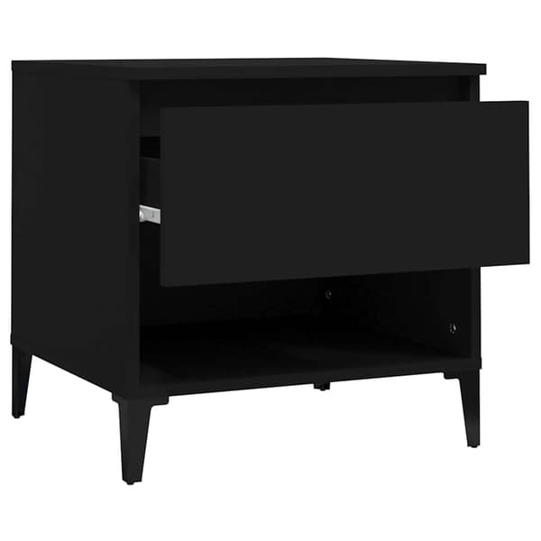 vidaXL sidebord, sort, 50x46x50 cm