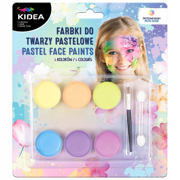 PASTEL ANSIGTSMALING 6 FARVER KIDEA 5422