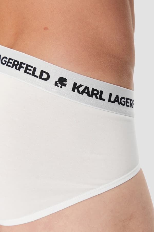 Karl Lagerfeld Vita Herrkalsonger 3-PACK M