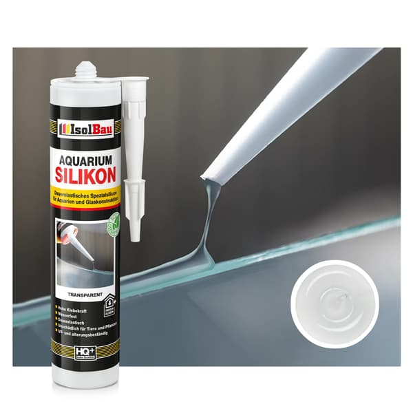 IsolBau Transparent Akvarium Silikon 1 x 300ml
